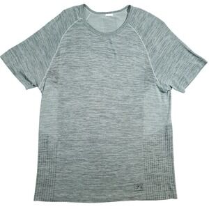 Gymshark Retake Seamless‎ T-Shirt Mens Large Green Mesh Modal Performance